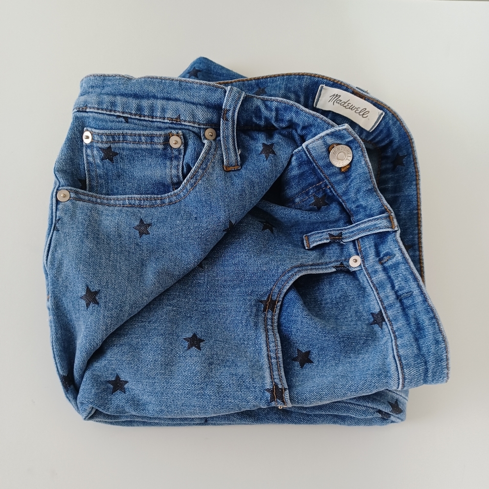 Madewell High Rise Slim Boyjean Starry Night